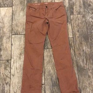 LOFT Modern Straight Brown Jeans Size 6